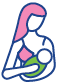 Breastfeeding support icon