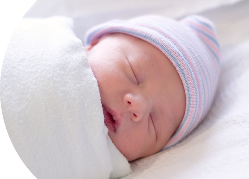 Sleeping newborn baby