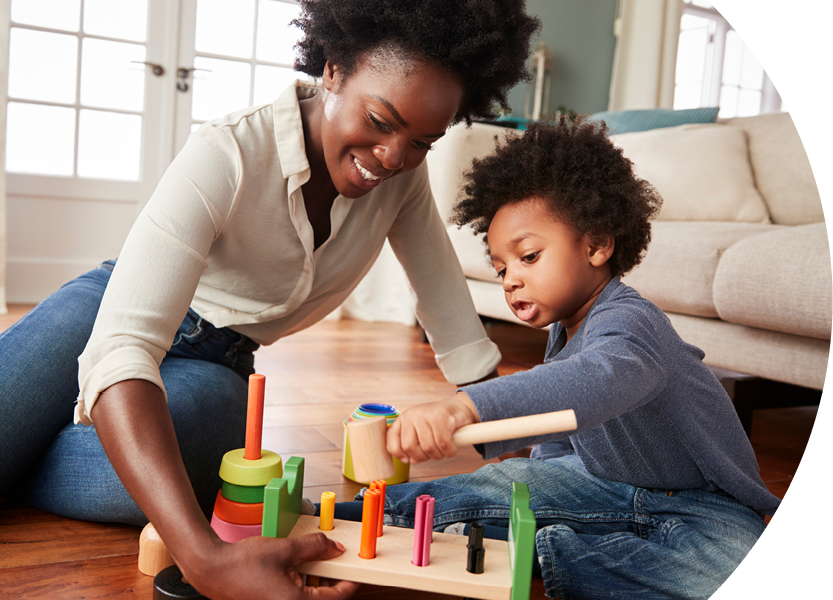 Parent and child learning through play