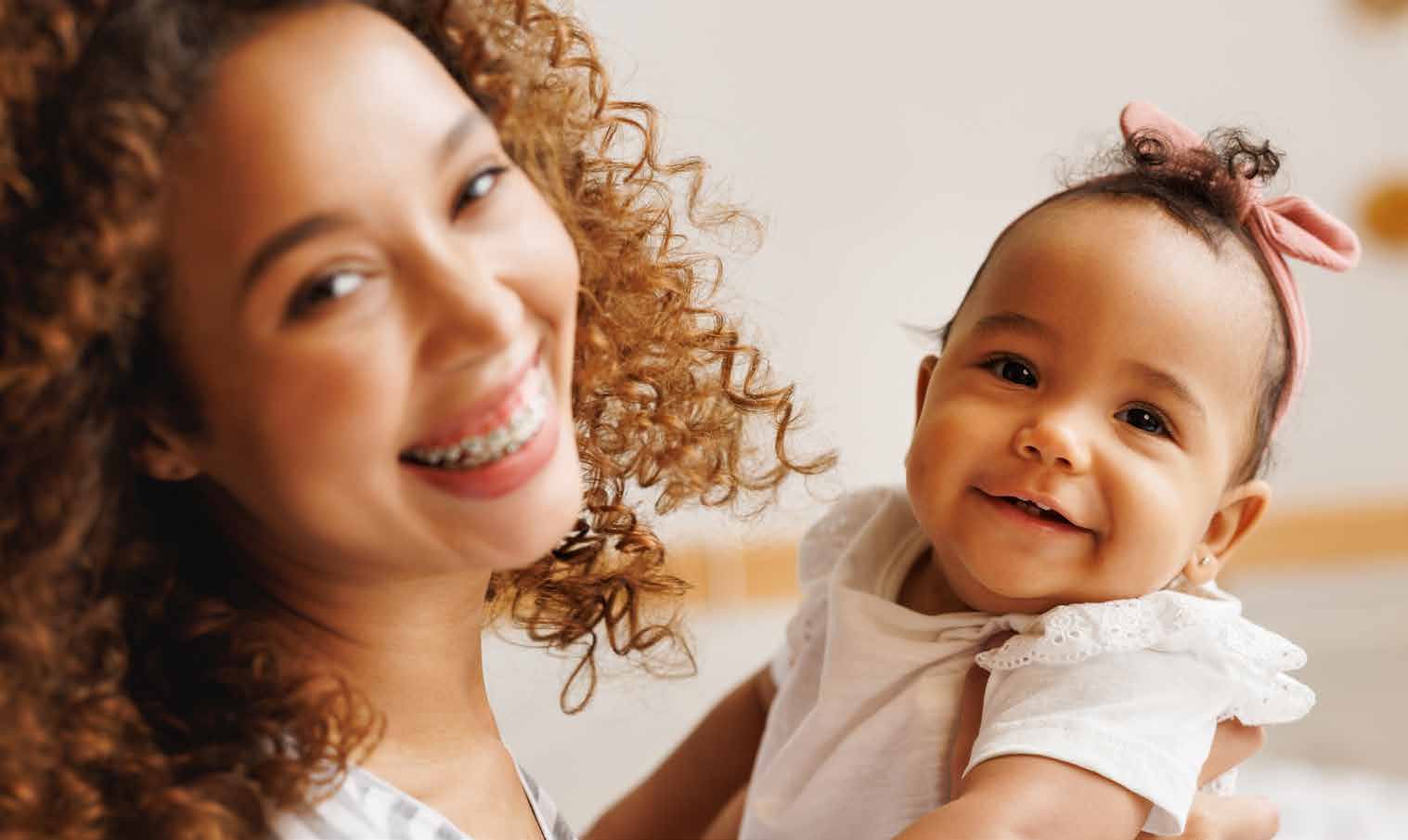 Mother and baby supported by the Healthy Start home visiting program